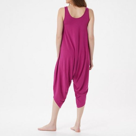 AnyBody Cozy Knit Romper Black 6109 - Picture 2 of 2